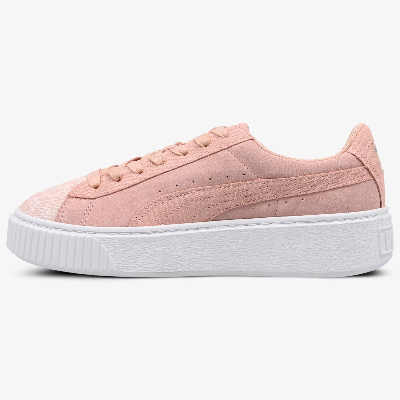 PUMA SUEDE PLATFORM PEBBLE WN S 36546401 kolor różowy Damskie