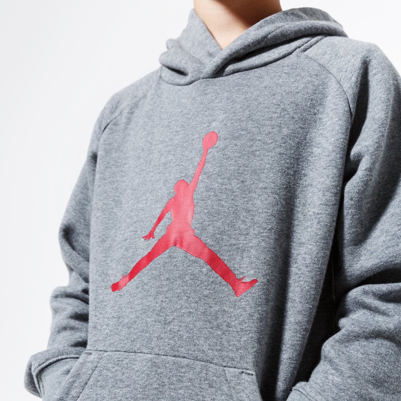 Jordan Bluza Z Kapturem Jdb Jumpman Logo Boy Geh Kolor Szary