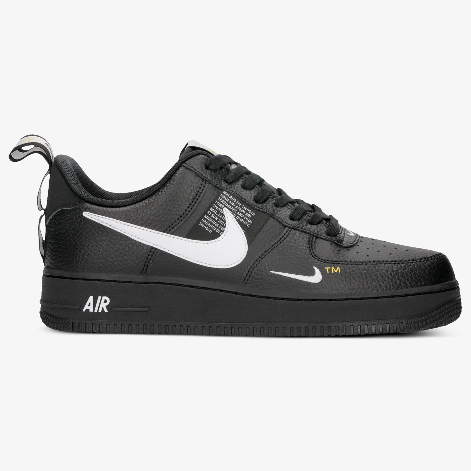 Buty sneakersy męskie NIKE AIR FORCE 1 '07 LV8 UTILITY AJ7747-001 CZARNY