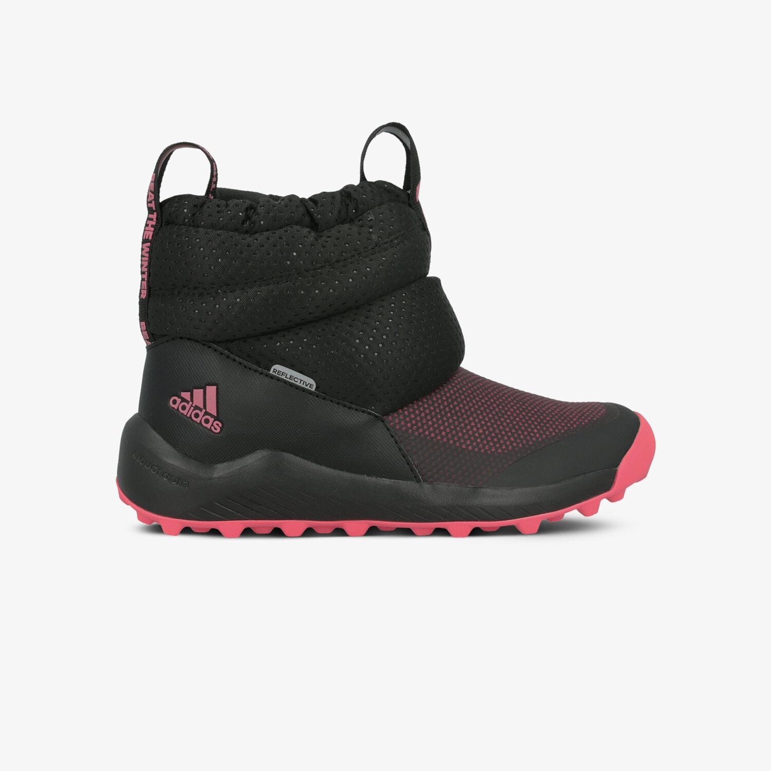 Buty zimowe, trekkingowe, outdoor dla dzieci ADIDAS RAPIDASNOW C EE6172 CZARNY