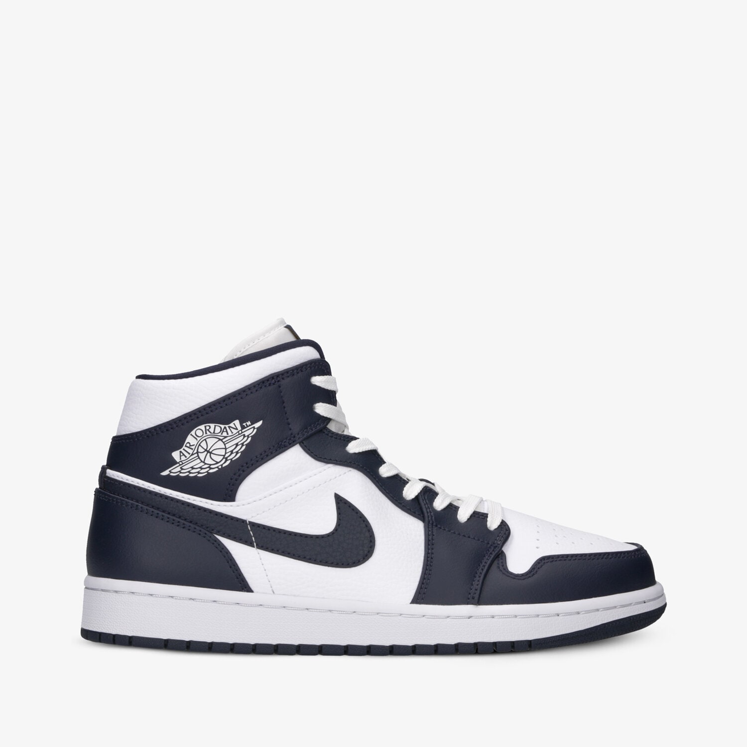 Buty sneakersy męskie AIR JORDAN 1 MID SE 554724-174 GRANATOWY