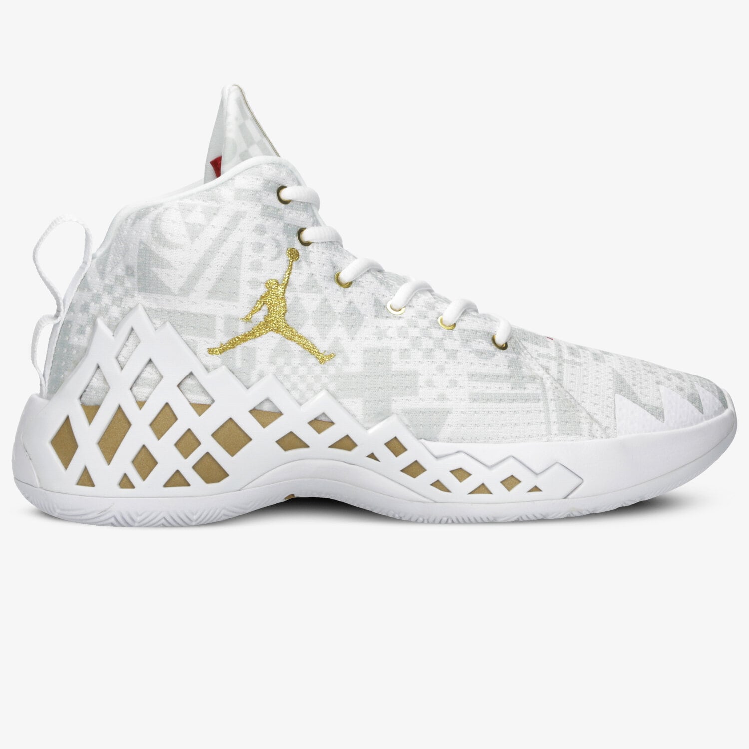 Buty sneakersy męskie JORDAN JUMPMAN DIAMOND MID  CI1204-107 BIAŁY