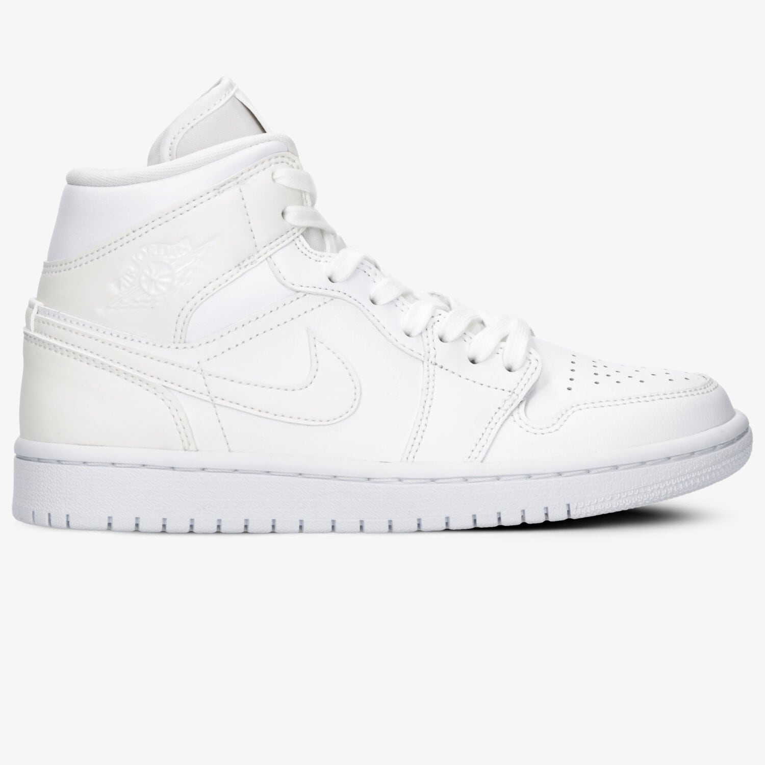 Buty sneakersy damskie WMNS AIR JORDAN 1 MID  BQ6472-112 BIAŁY