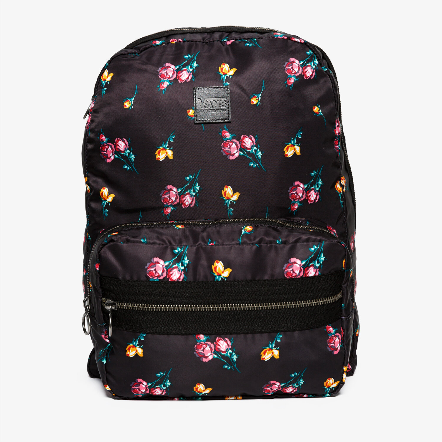 Plecak damski sportowy VANS PLECAK WM DISTINCTION II BACKPACK SATIN FLORAL VN0A3PBLUV31 CZARNY