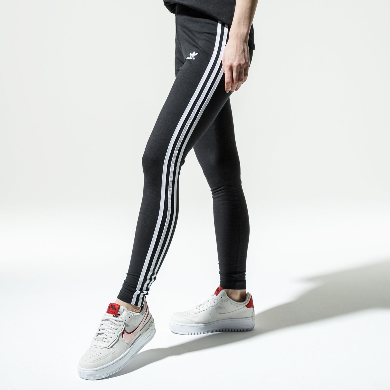 Spodnie sportowe damskie ADIDAS LEGGINGS 3 STR TIGHT FM3287 CZARNY