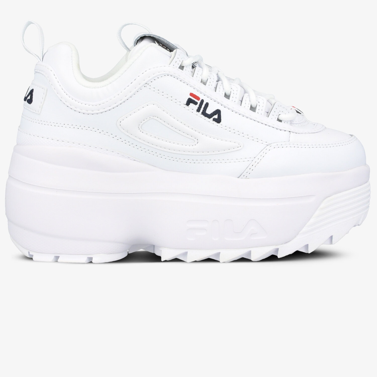 Buty sneakersy damskie FILA DISRUPTOR WEDGE WMN 10108651FG BIAŁY