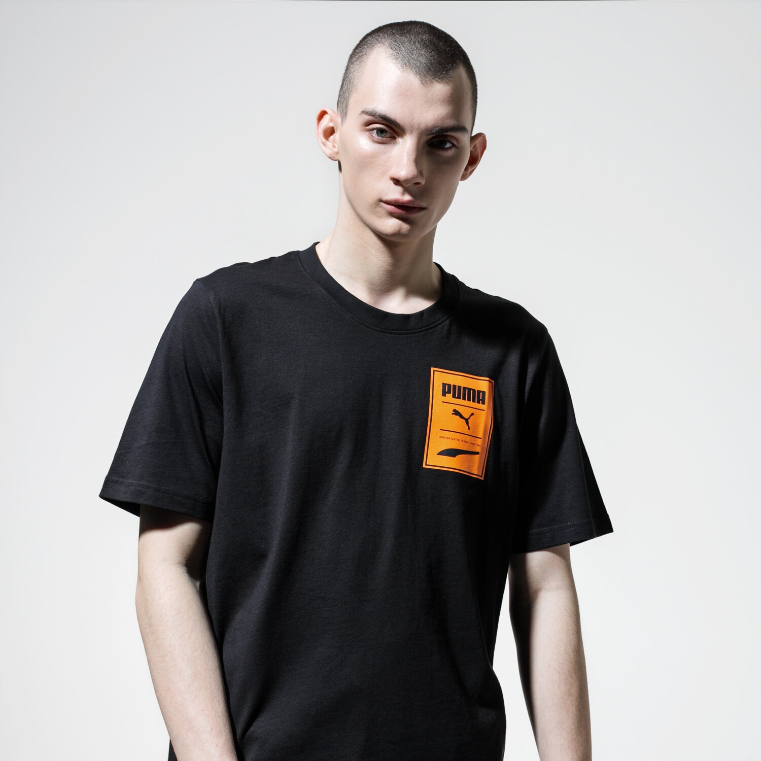 Koszulka, t-shirt sportowy męski PUMA T-SHIRT RECHECK PACK GRAPHIC TEE 59788401 CZARNY