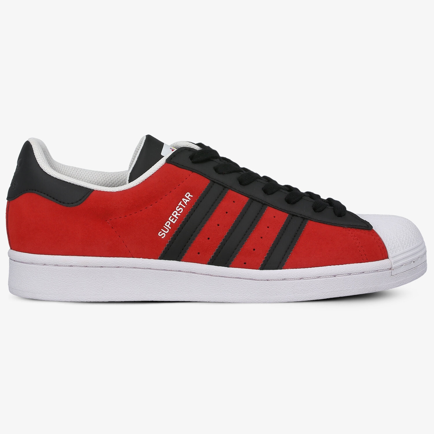 Buty sneakersy męskie ADIDAS SUPERSTAR  FU9522 CZERWONY