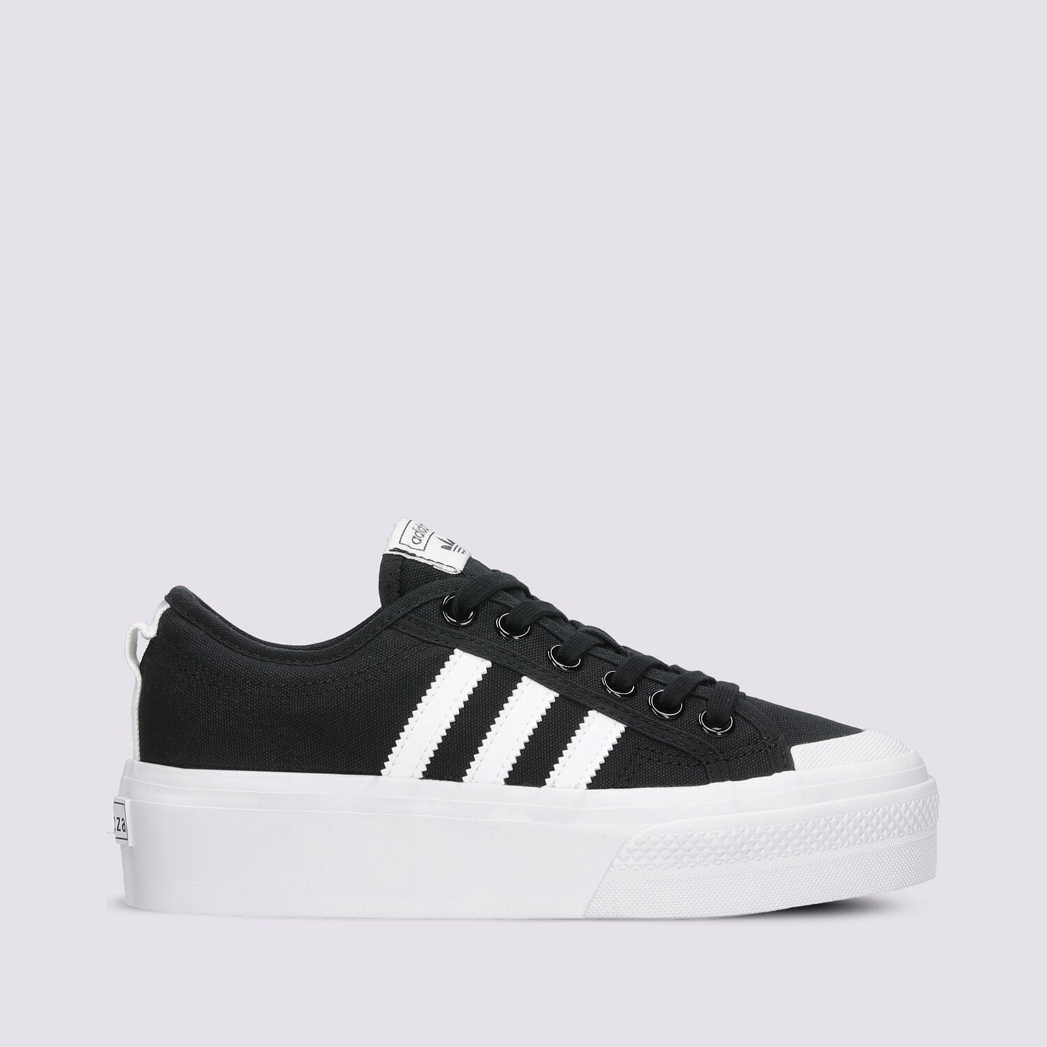 Damskie trampki, tenisówki ADIDAS NIZZA PLATFORM W FV5321 CZARNY