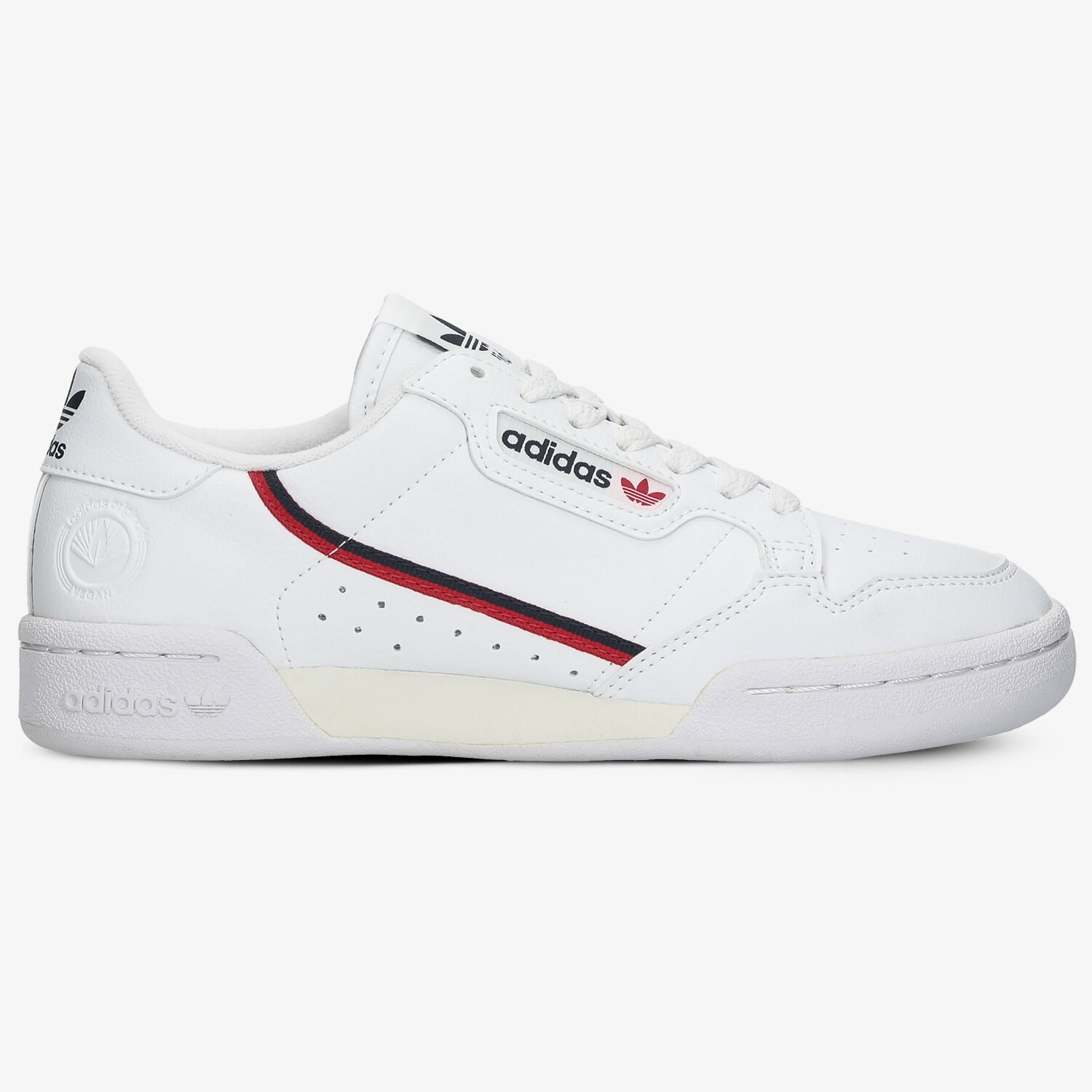 Buty sneakersy damskie ADIDAS CONTINENTAL 80 VEGAN FW2336 BIAŁY