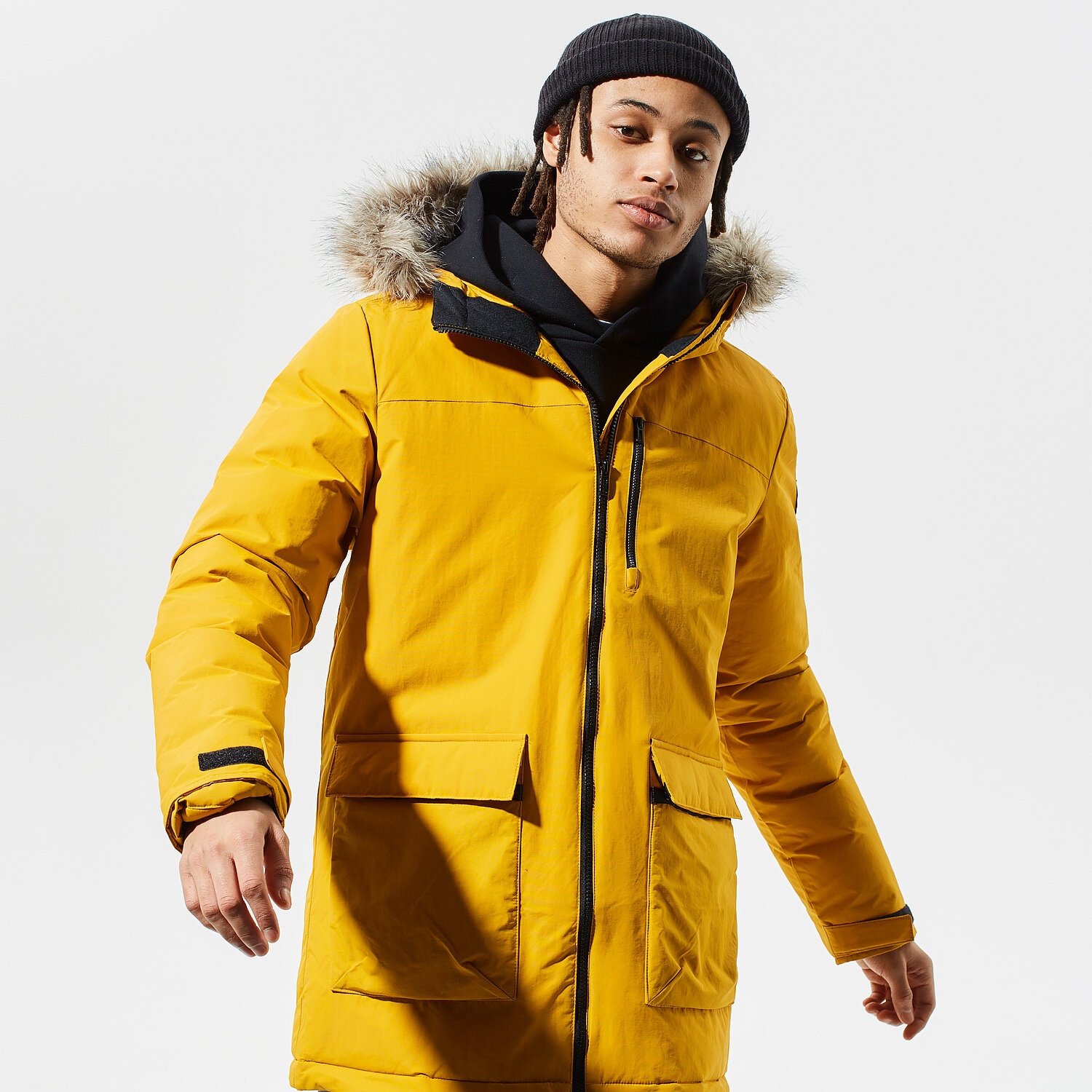 Kurtka zimowa męska ADIDAS KURTKA ZIMOWA XPLORIC PARKA GK3551 ŻÓŁTY