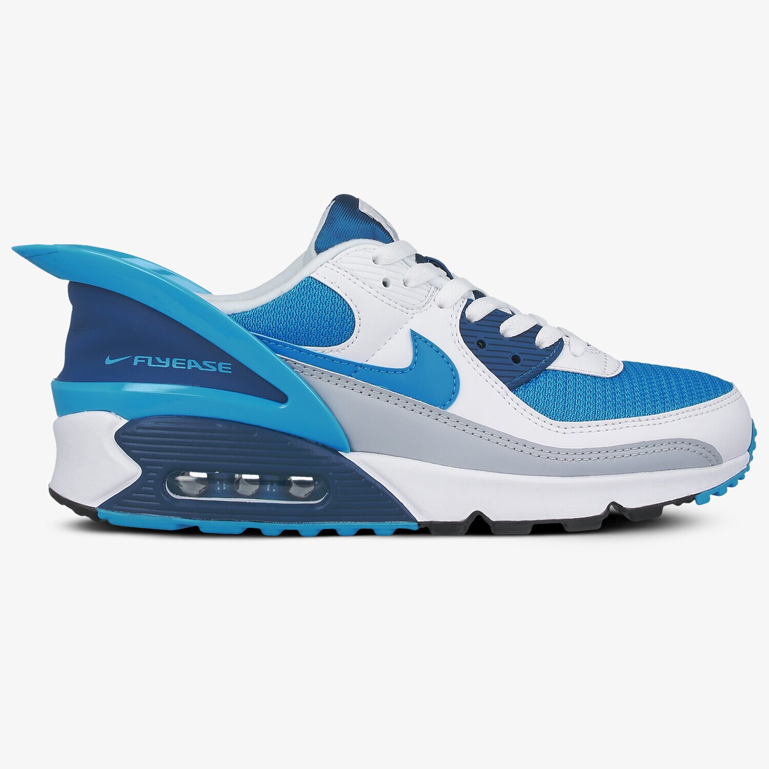 Buty sneakersy męskie NIKE AIR MAX 90 FLYEASE CZ4270-100 BIAŁY