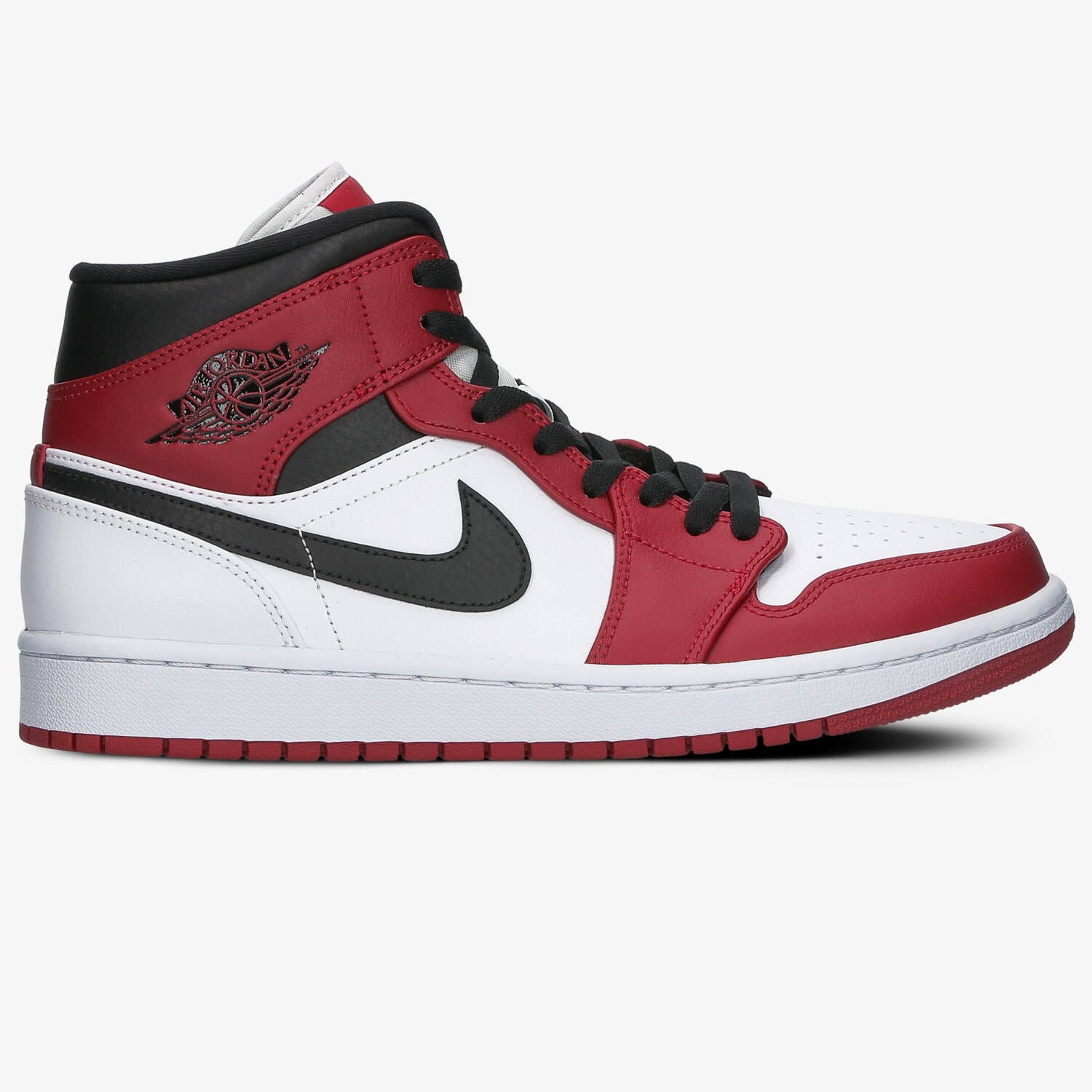 Buty sneakersy męskie AIR JORDAN 1 MID 554724-173 BIAŁY