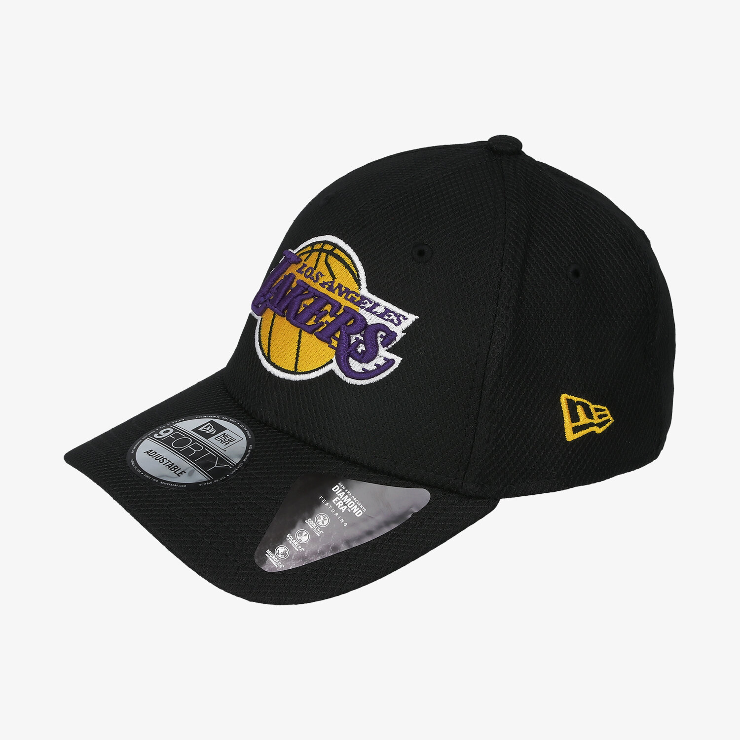 Czapka z daszkiem męska NEW ERA CZAPKA DIAMOND ERA 9FORTY LAKERS LOS ANGELES LAKERS  12490290 CZARNY