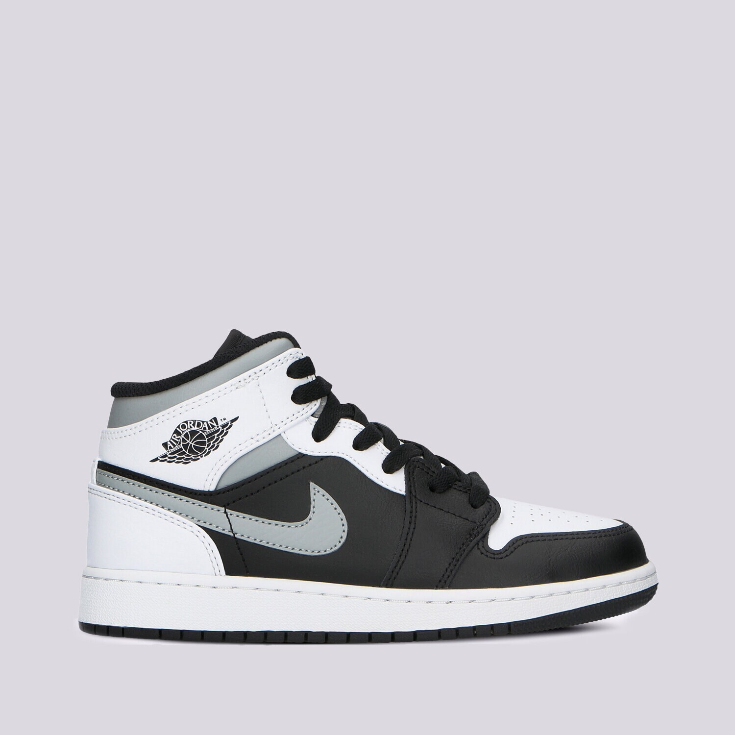 Buty sneakersy dla dzieci AIR JORDAN 1 MID  554725-073 SZARY