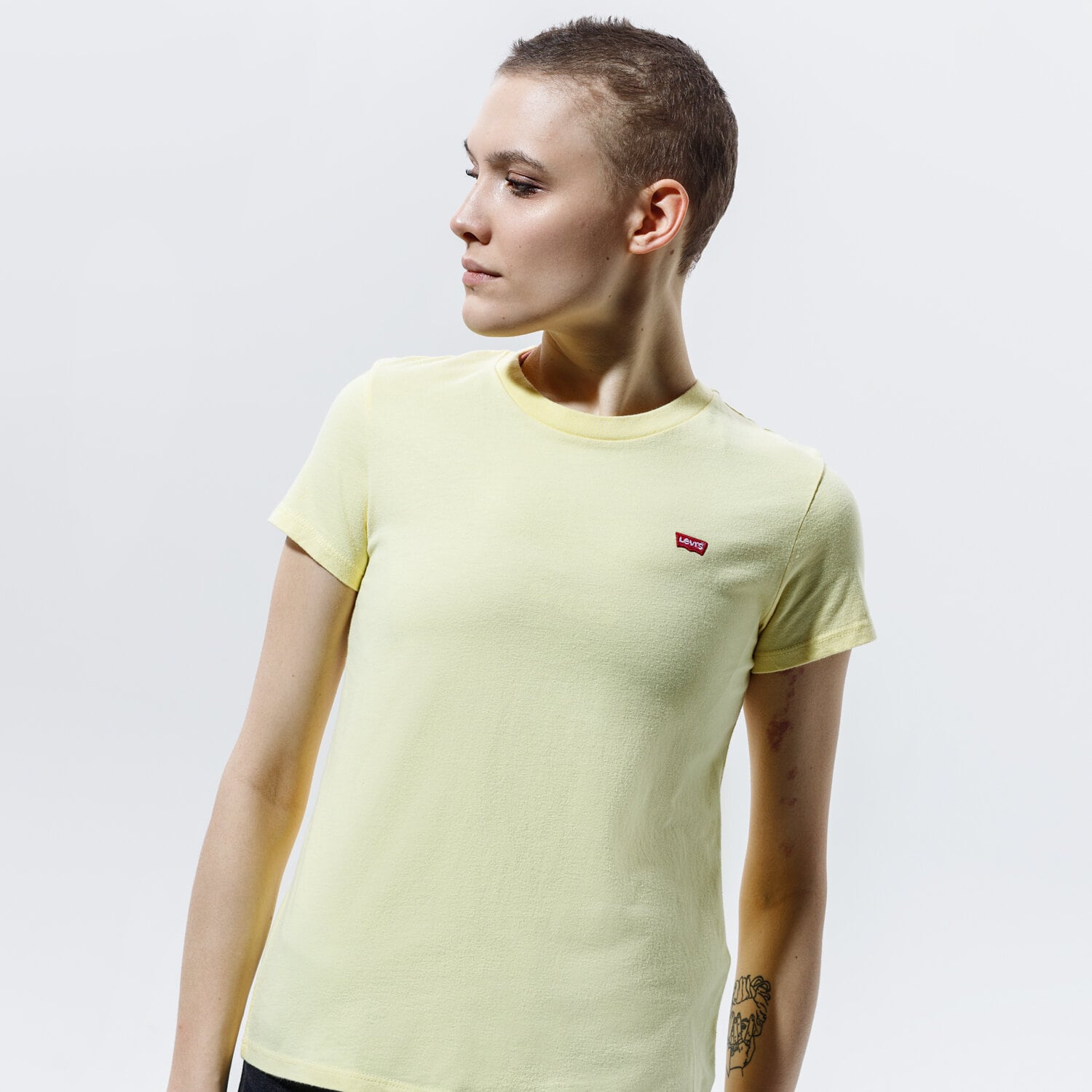 Koszulka, t-shirt damski LEVI'S T-SHIRT PERFECT TEE 39185-0103 ŻÓŁTY