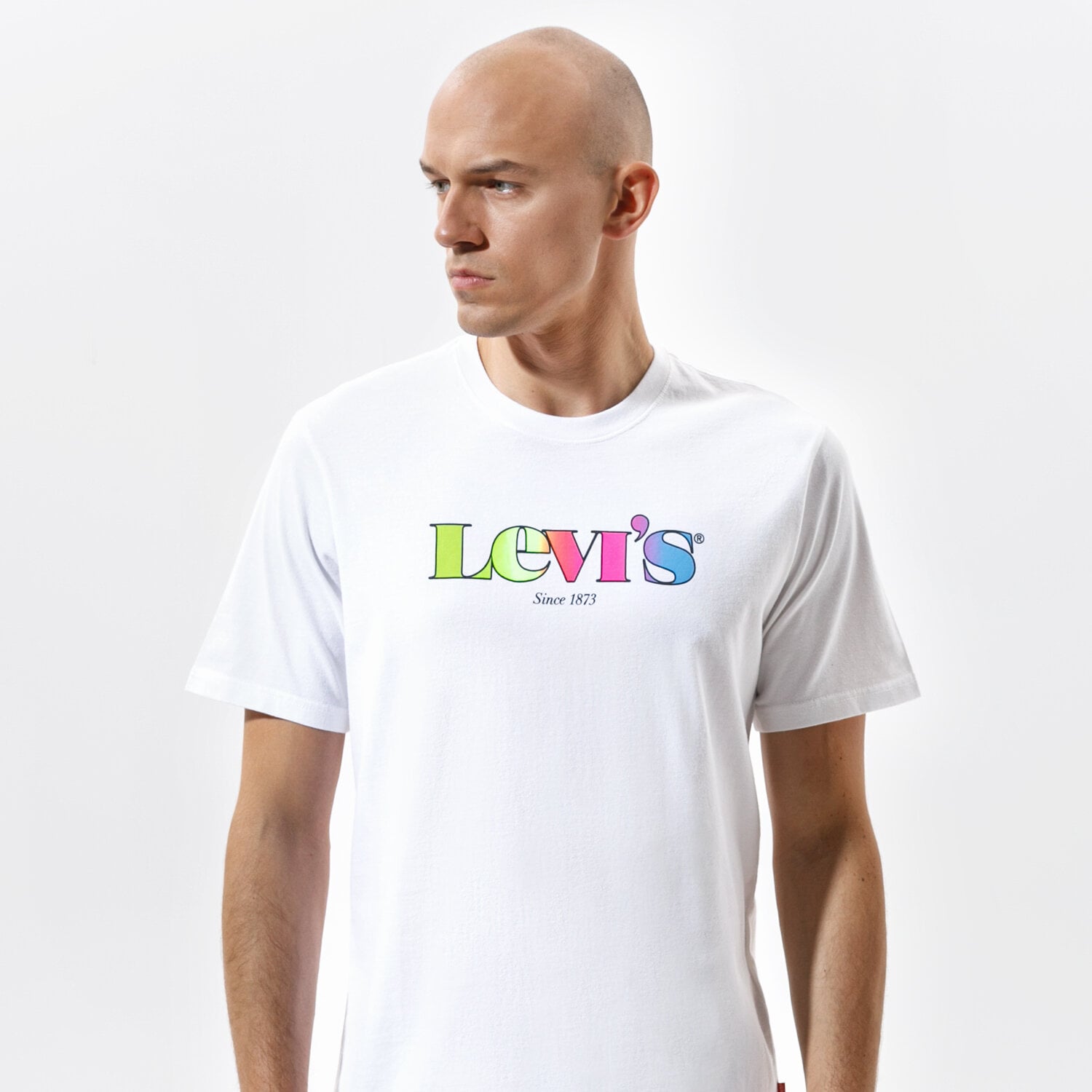 Koszulka, t-shirt sportowy męski LEVI'S T-SHIRT SS RELAXED FIT TEE 16143-0159 BIAŁY