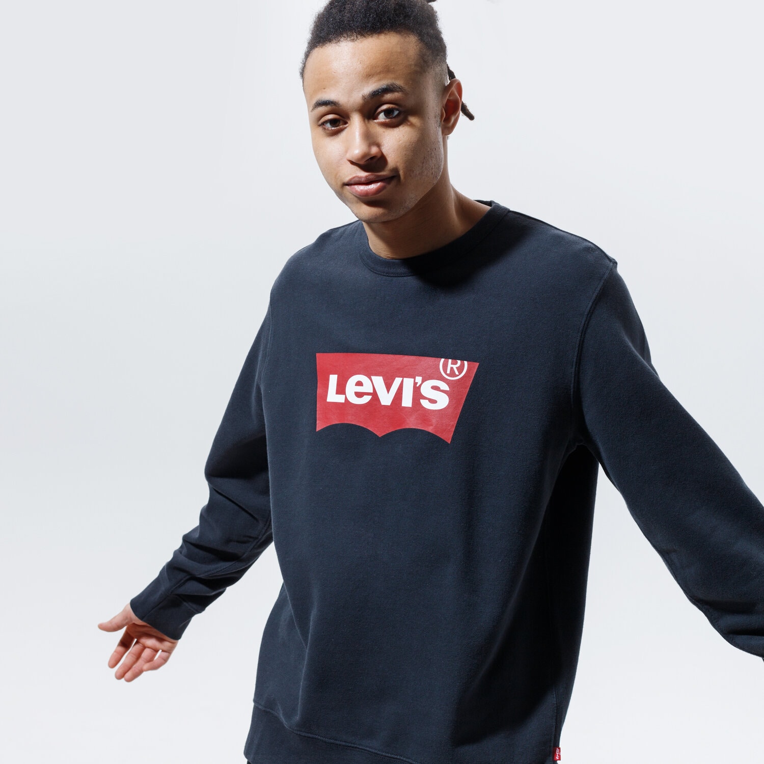 Bluza męska LEVI'S BLUZA GRAPHIC CREW B 17895-0111 CZARNY
