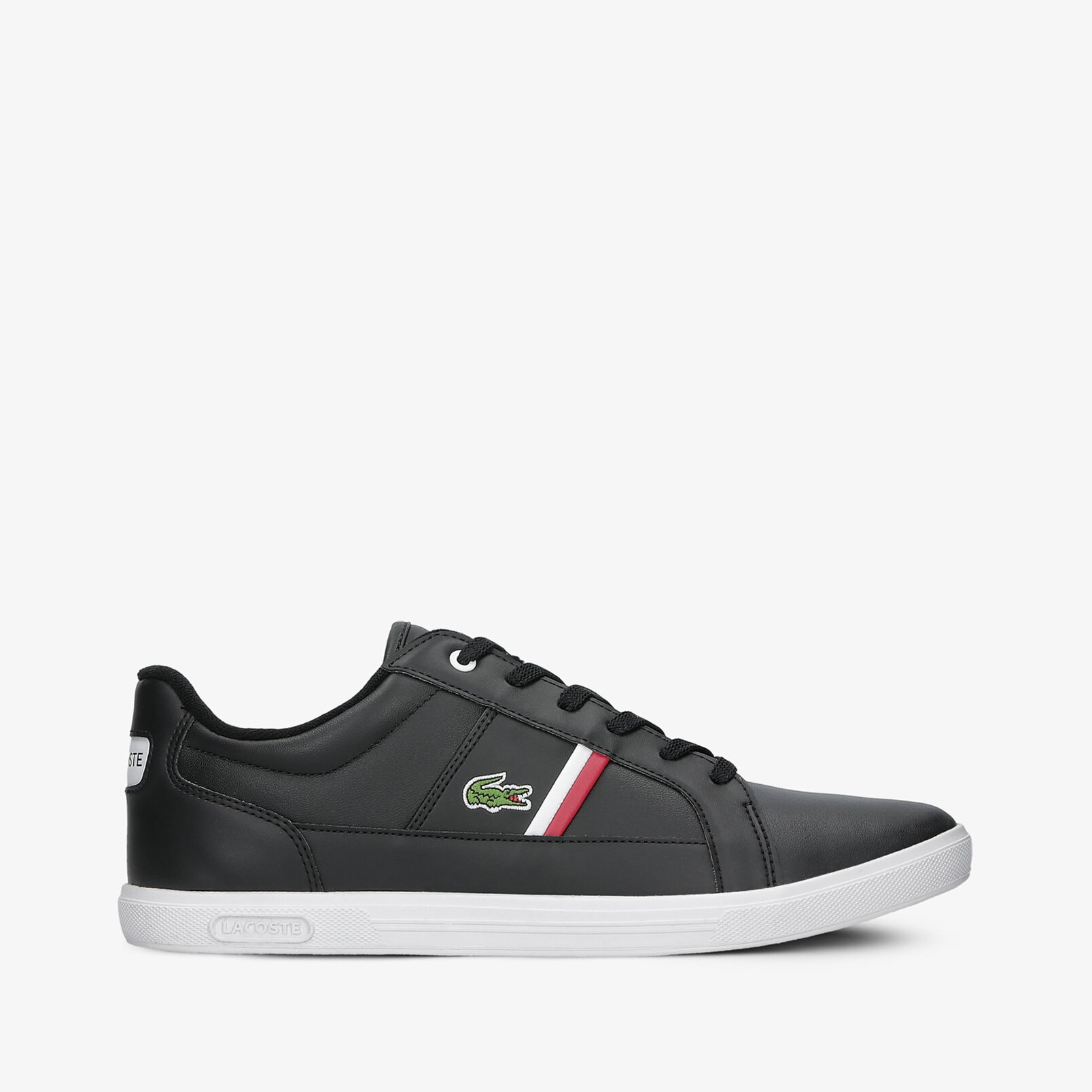 Buty sneakersy męskie LACOSTE EUROPA 0120 1 SMA  740SMA0007312 CZARNY