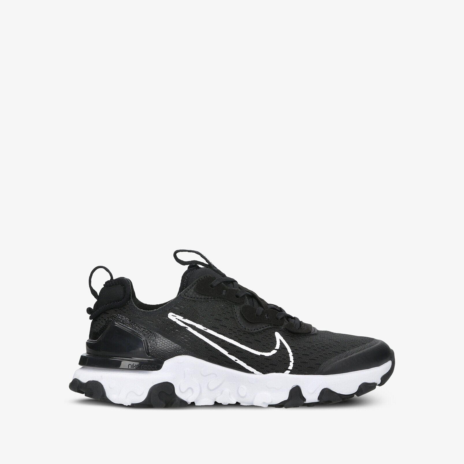 Buty sneakersy dla dzieci NIKE REACT VISION  CD6888-006 CZARNY
