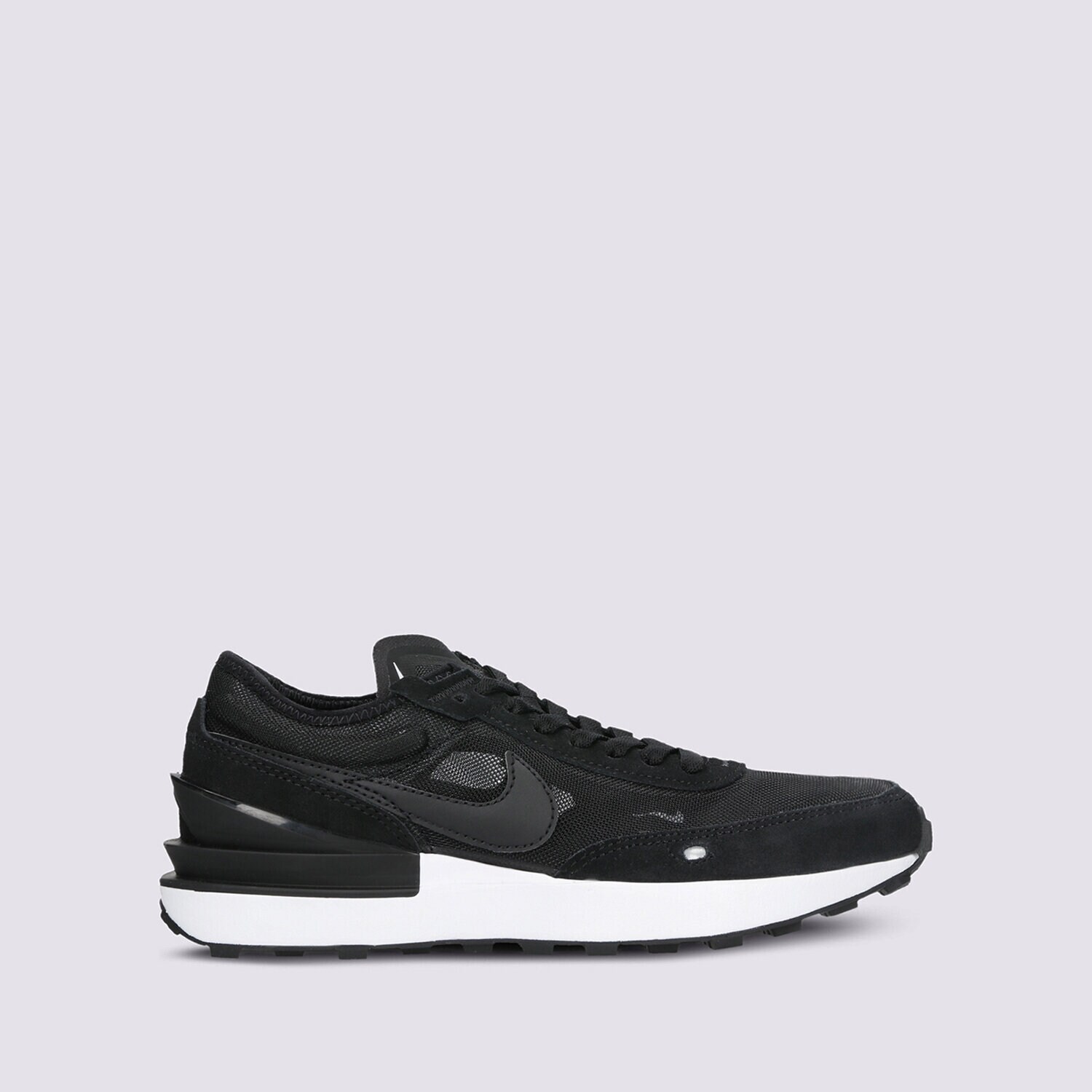 Buty sneakersy dla dzieci NIKE WAFFLE ONE (GS) DC0481-001 CZARNY