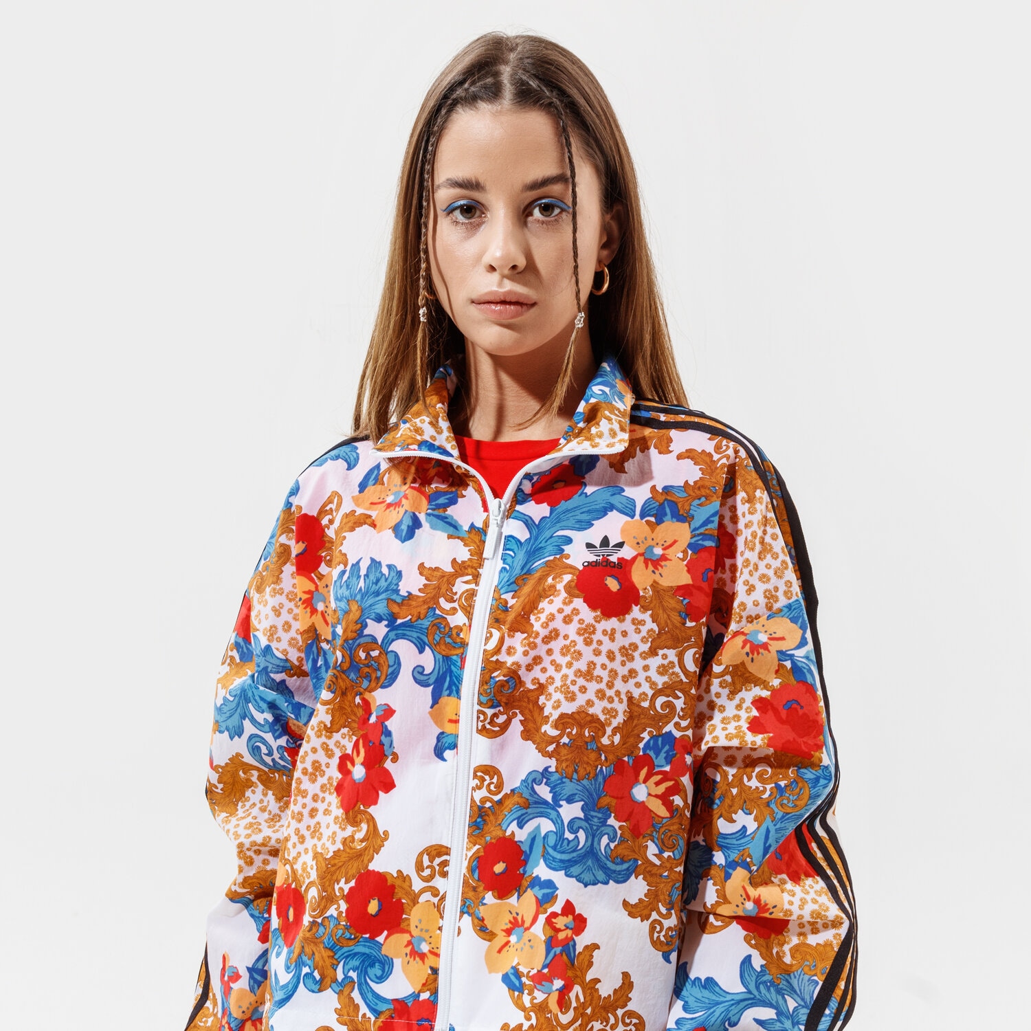 Bluza damska ADIDAS BLUZA ROZPINANA TRACK TOP  GN3357 MULTICOLOR
