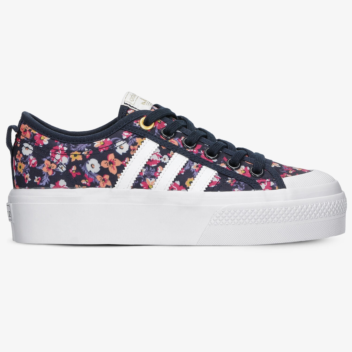 Damskie trampki, tenisówki ADIDAS NIZZA PLATFORM W FY3671 CZARNY