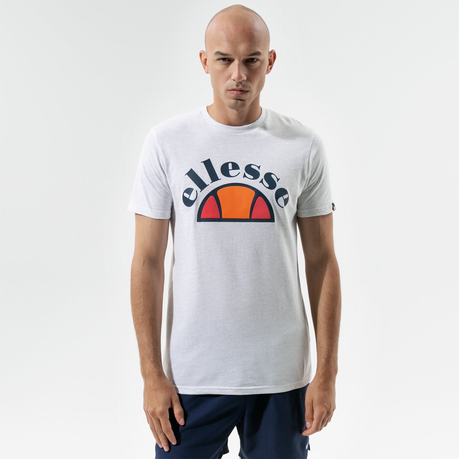 Koszulka, t-shirt sportowy męski ELLESSE T-SHIRT TEZZA GRM WHT MRL SMG13519909 SZARY