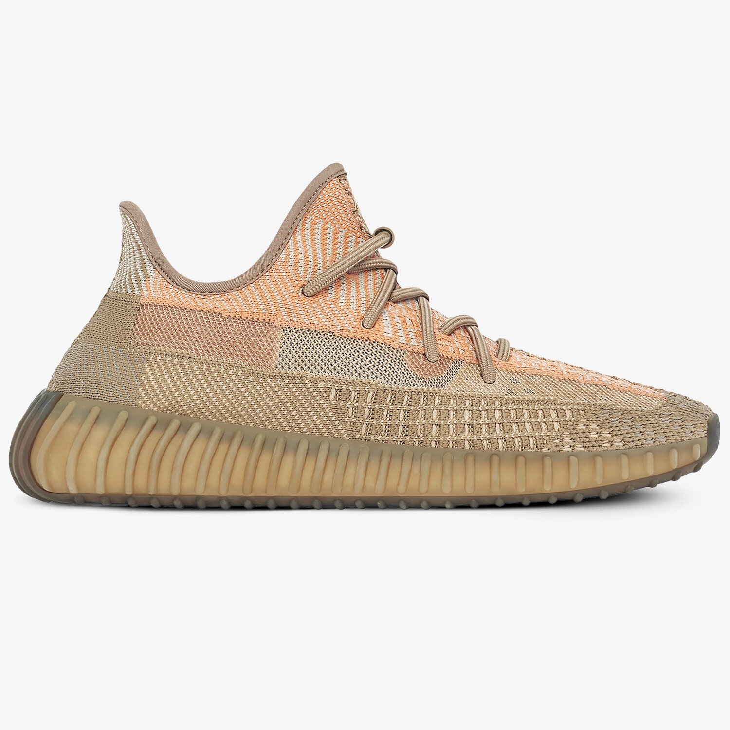 Buty sneakersy męskie ADIDAS YEEZY BOOST 350 V2 FZ5240 BRĄZOWY