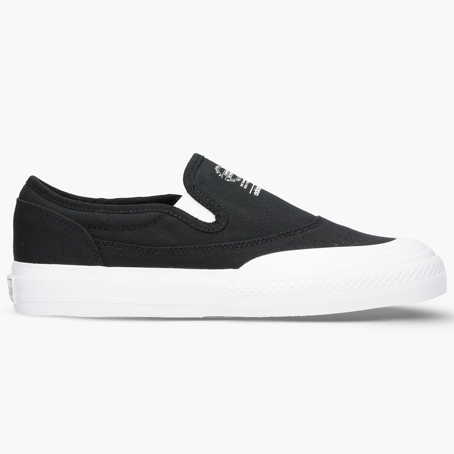 Damskie trampki, tenisówki ADIDAS NIZZA RF SLIP S23722 CZARNY