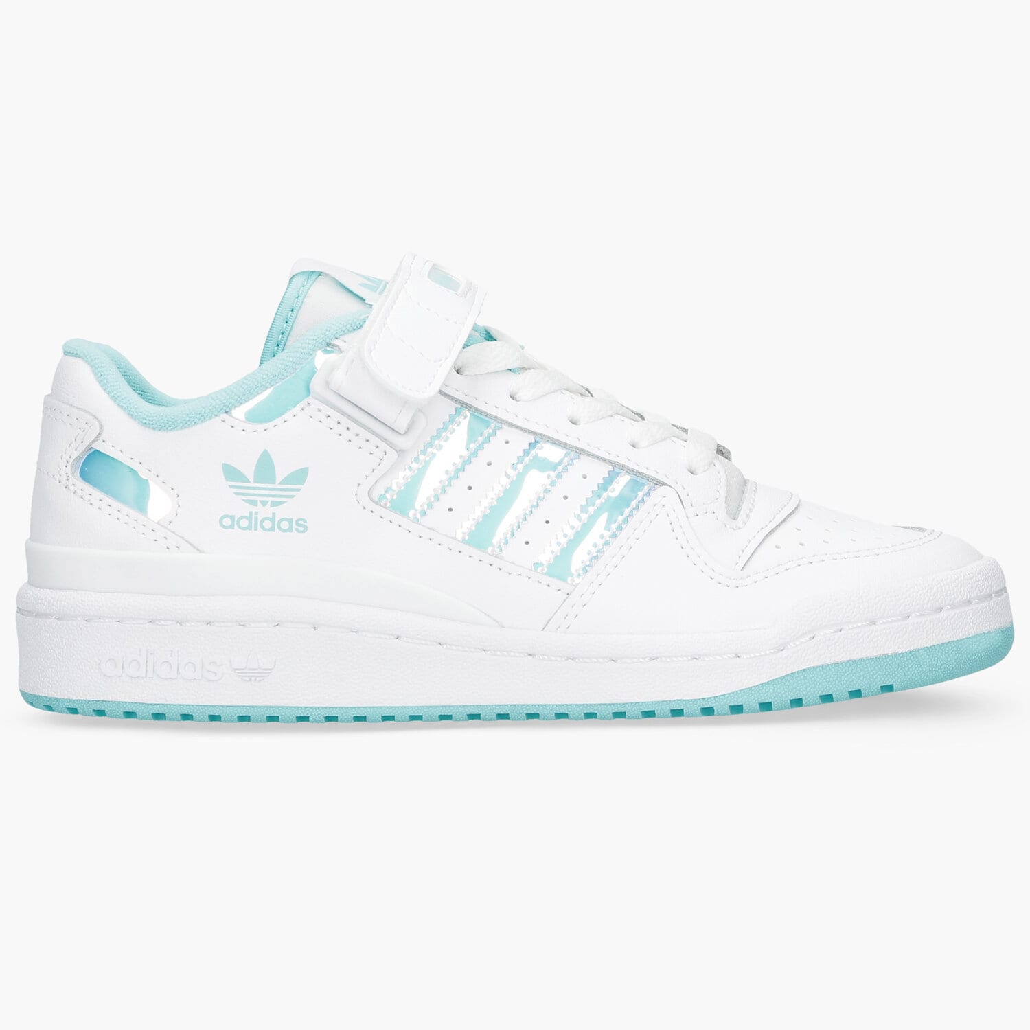 Buty sneakersy dla dzieci ADIDAS FORUM J IRIDESCENT GZ8963 BIAŁY