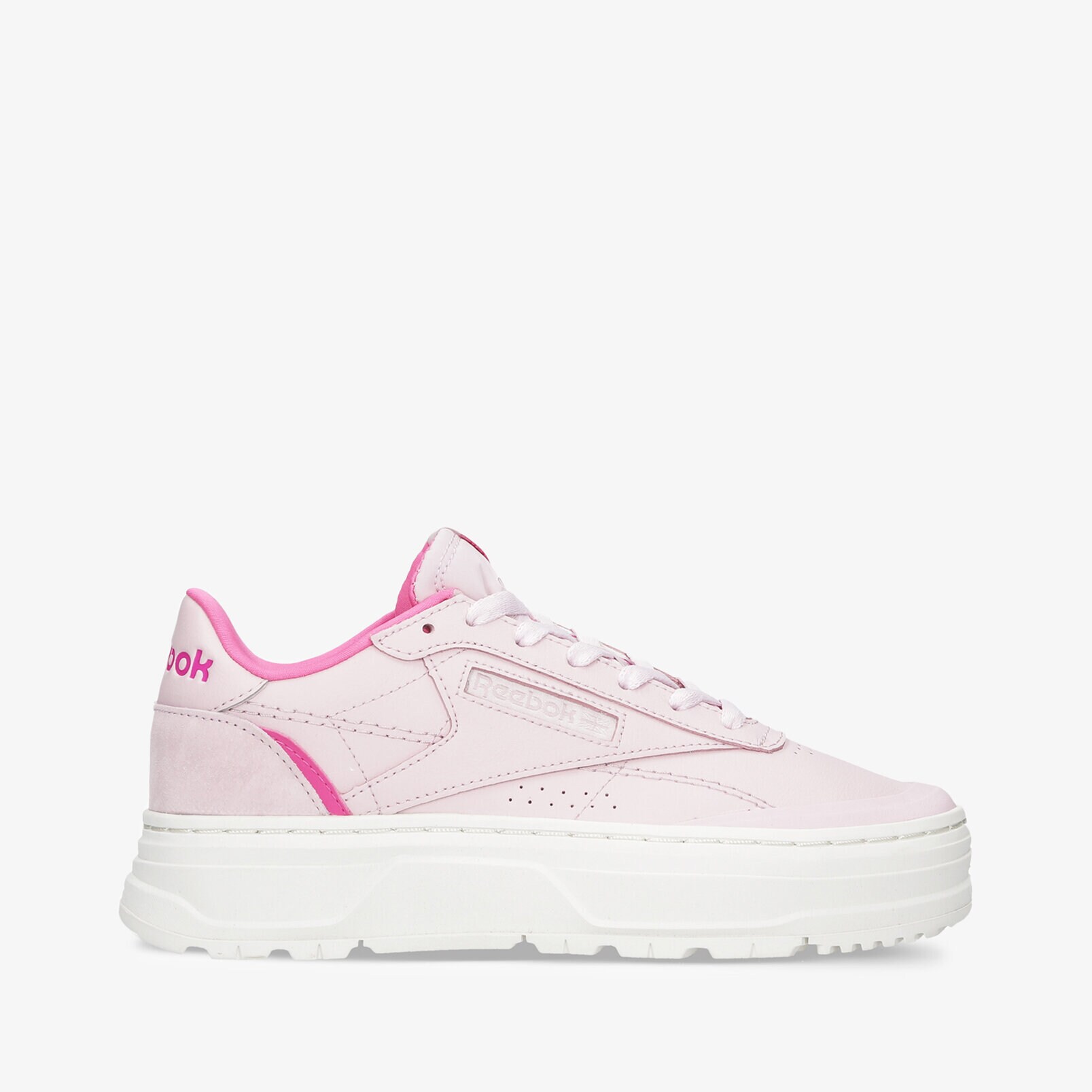 Buty sneakersy damskie REEBOK CLUB C DOUBLE GEO H67829 RÓŻOWY