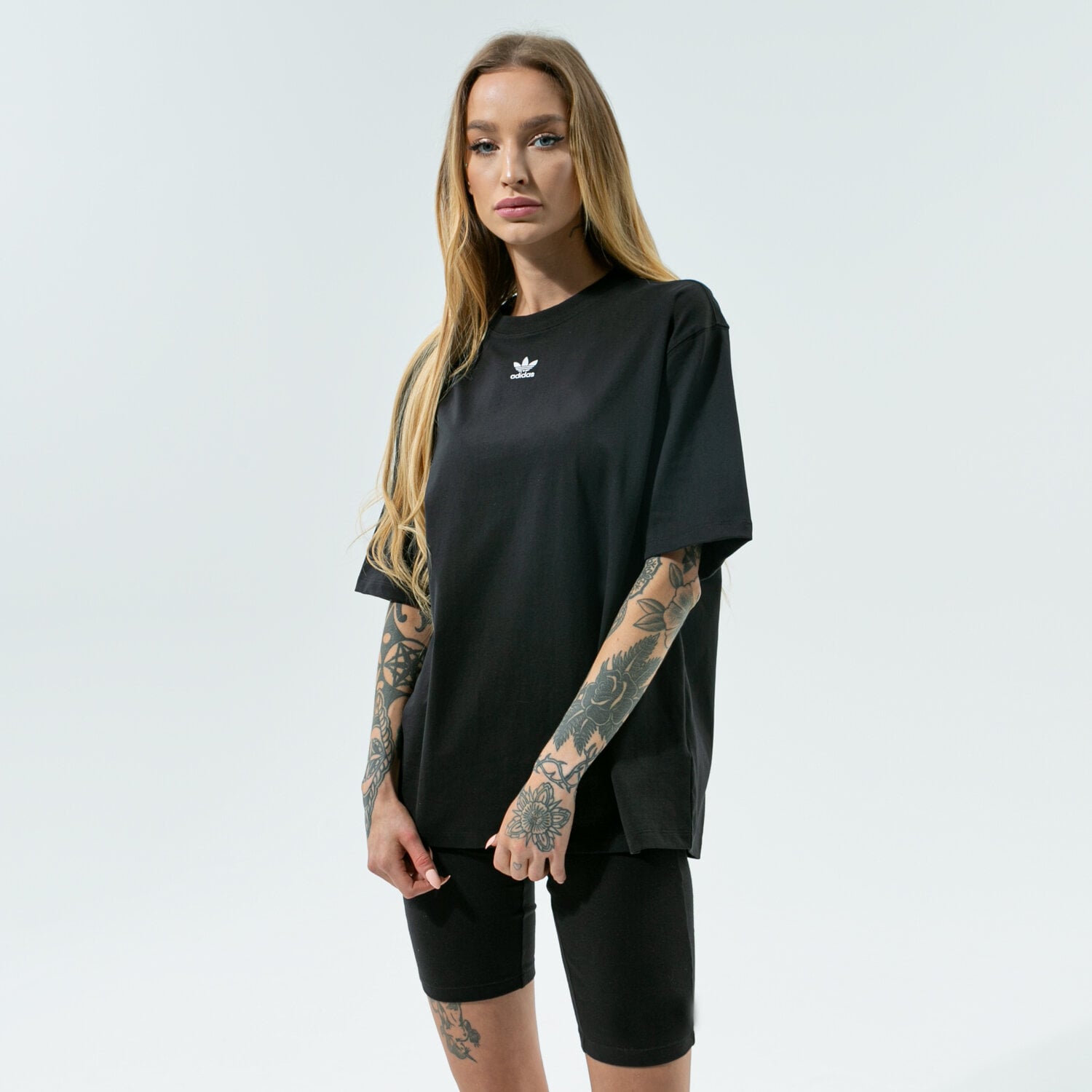 Koszulka, t-shirt damski ADIDAS T-SHIRT TEE H06649 CZARNY