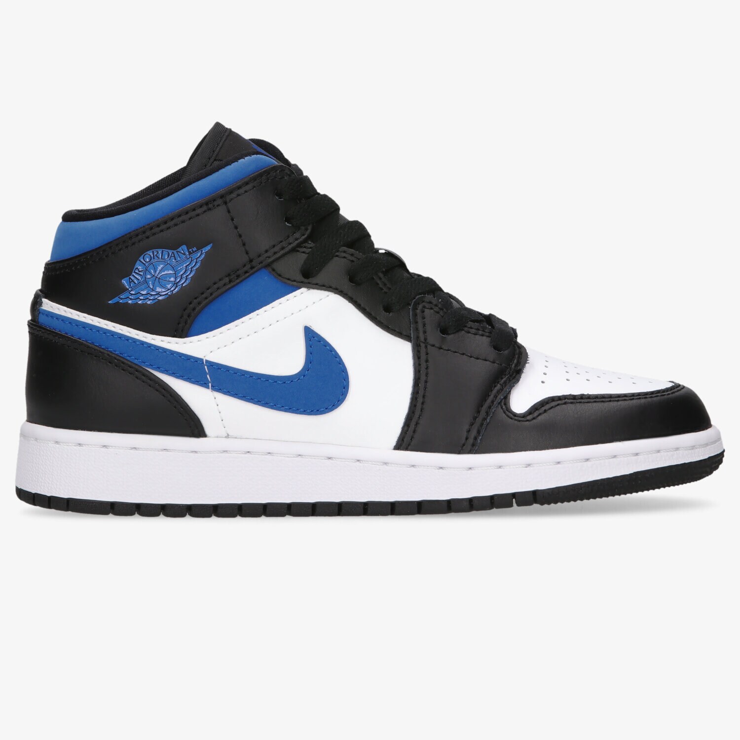 Buty sneakersy dla dzieci AIR JORDAN 1 MID  554725-140 NIEBIESKI