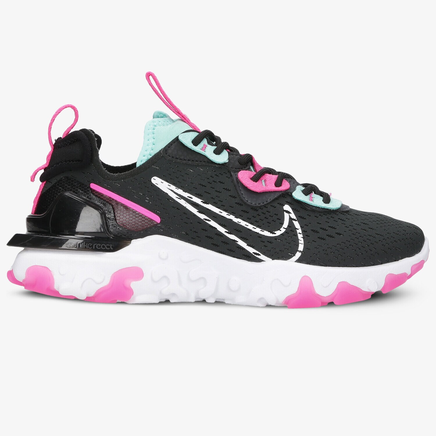 Buty sneakersy damskie NIKE REACT VISION  CI7523-008 CZARNY