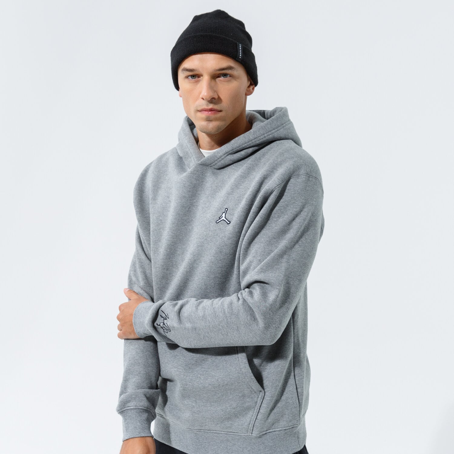 Bluza męska JORDAN ESSENTIAL OVERHEAD HOODIE  DA9818-091 SZARY