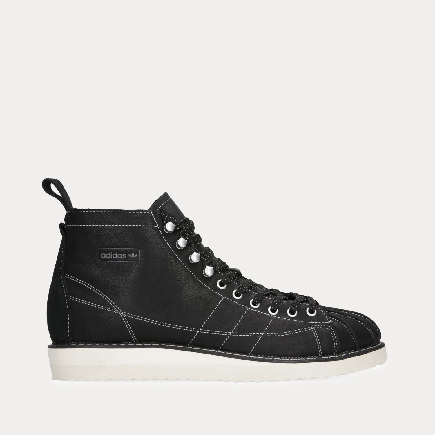Buty sneakersy męskie ADIDAS SUPERSTAR BOOT H00241 CZARNY