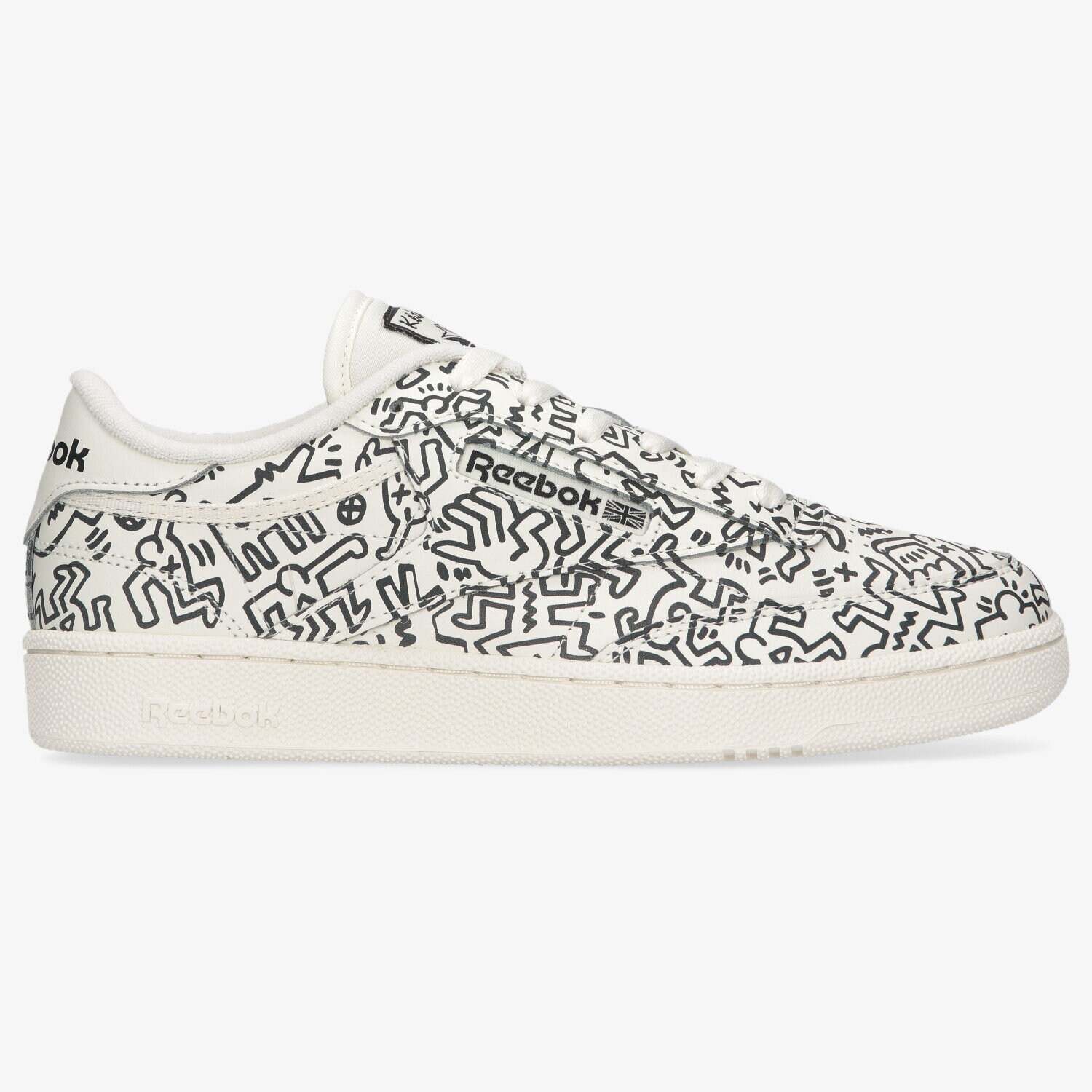 Buty sneakersy męskie REEBOK CLUB C KEITH HARING GZ1458 BIAŁY