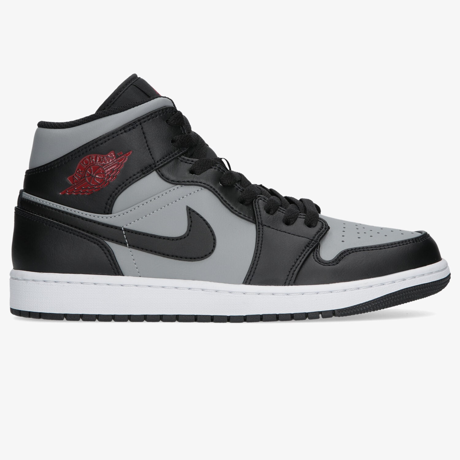 Buty sneakersy męskie AIR JORDAN 1 MID  554724-096 SZARY