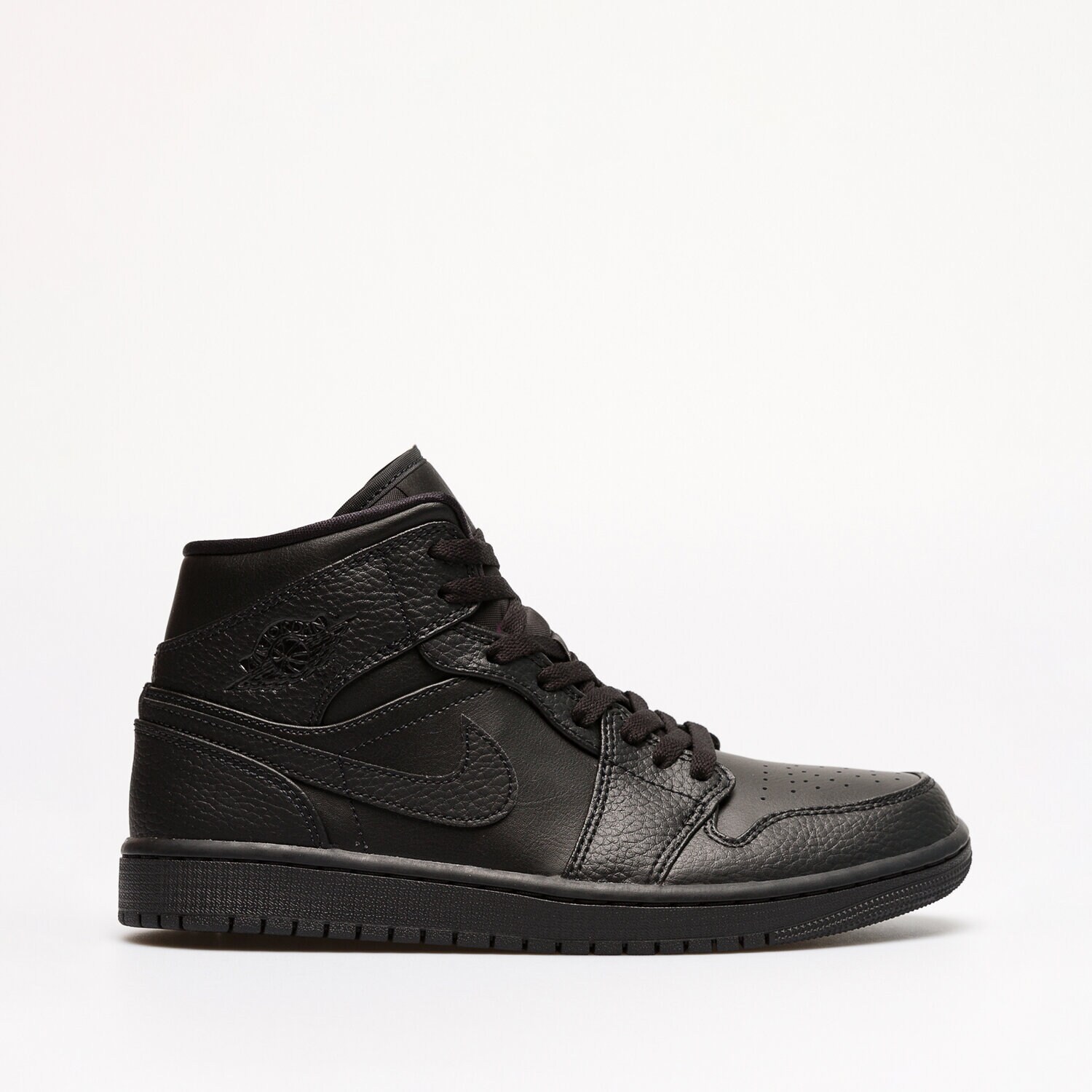 Buty sneakersy męskie JORDAN AIR 1 MID  554724-091 CZARNY