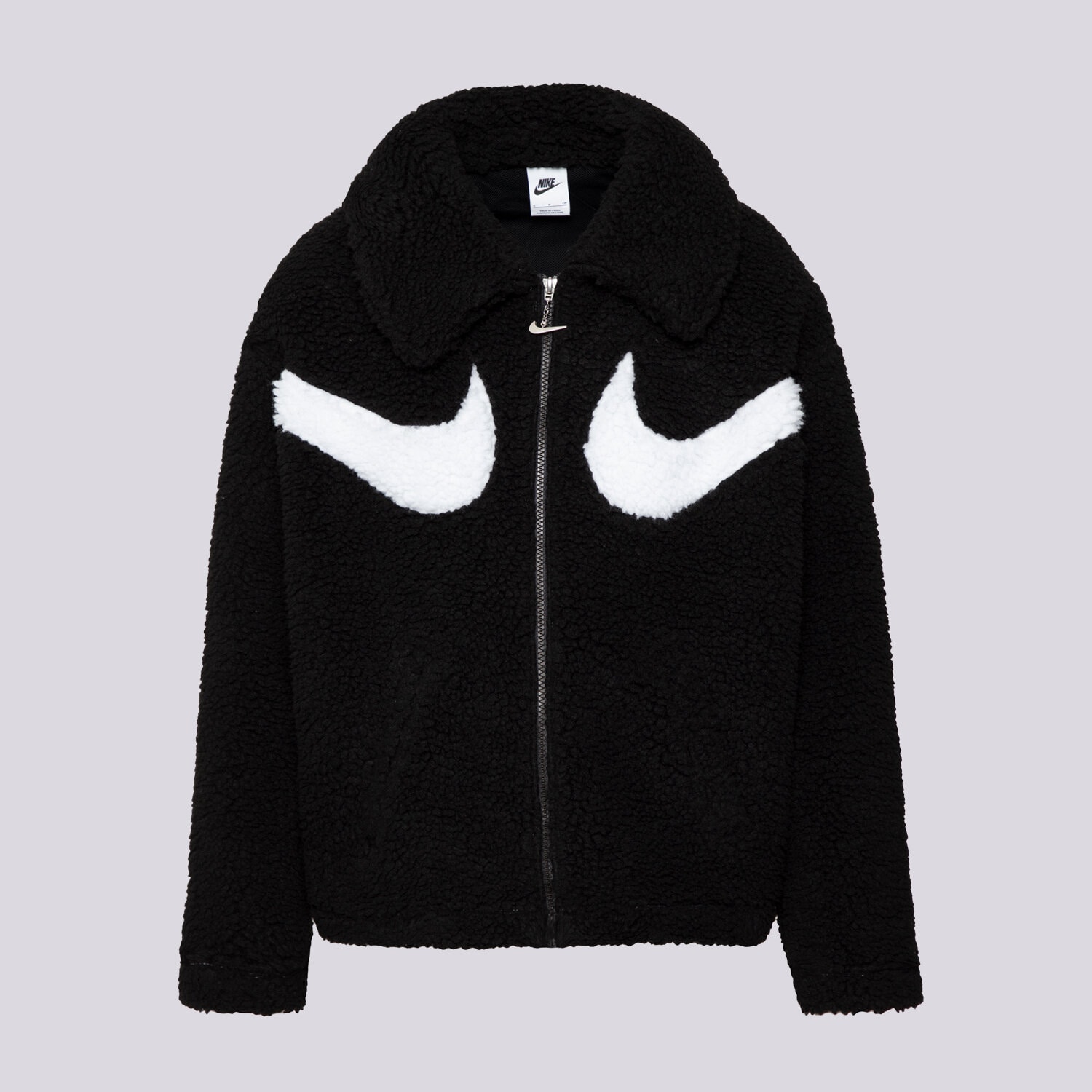 Kurtka zimowa damska NIKE KURTKA ZIMOWA W NSW SWSH SHRPA GX FZ JKT DD5620-010 CZARNY