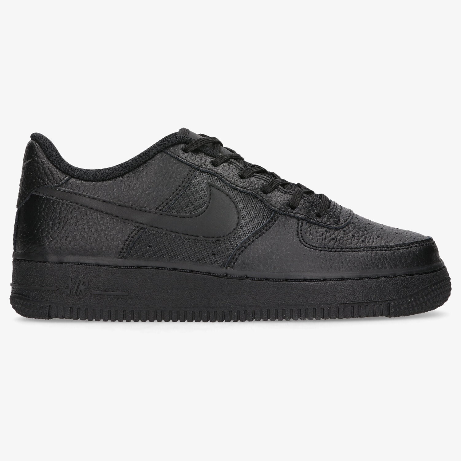 Buty sneakersy dla dzieci NIKE AIR FORCE 1 GS DO6396-001 CZARNY