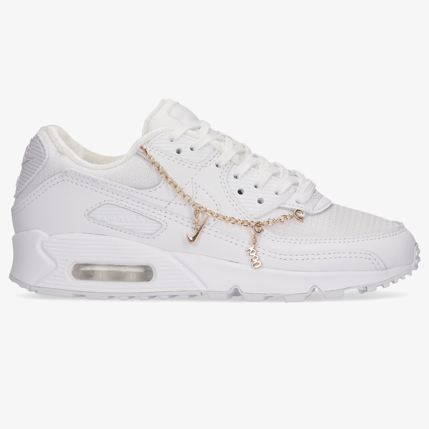 Buty sneakersy damskie NIKE W AIR MAX 90 PRM DH0569-100 BIAŁY