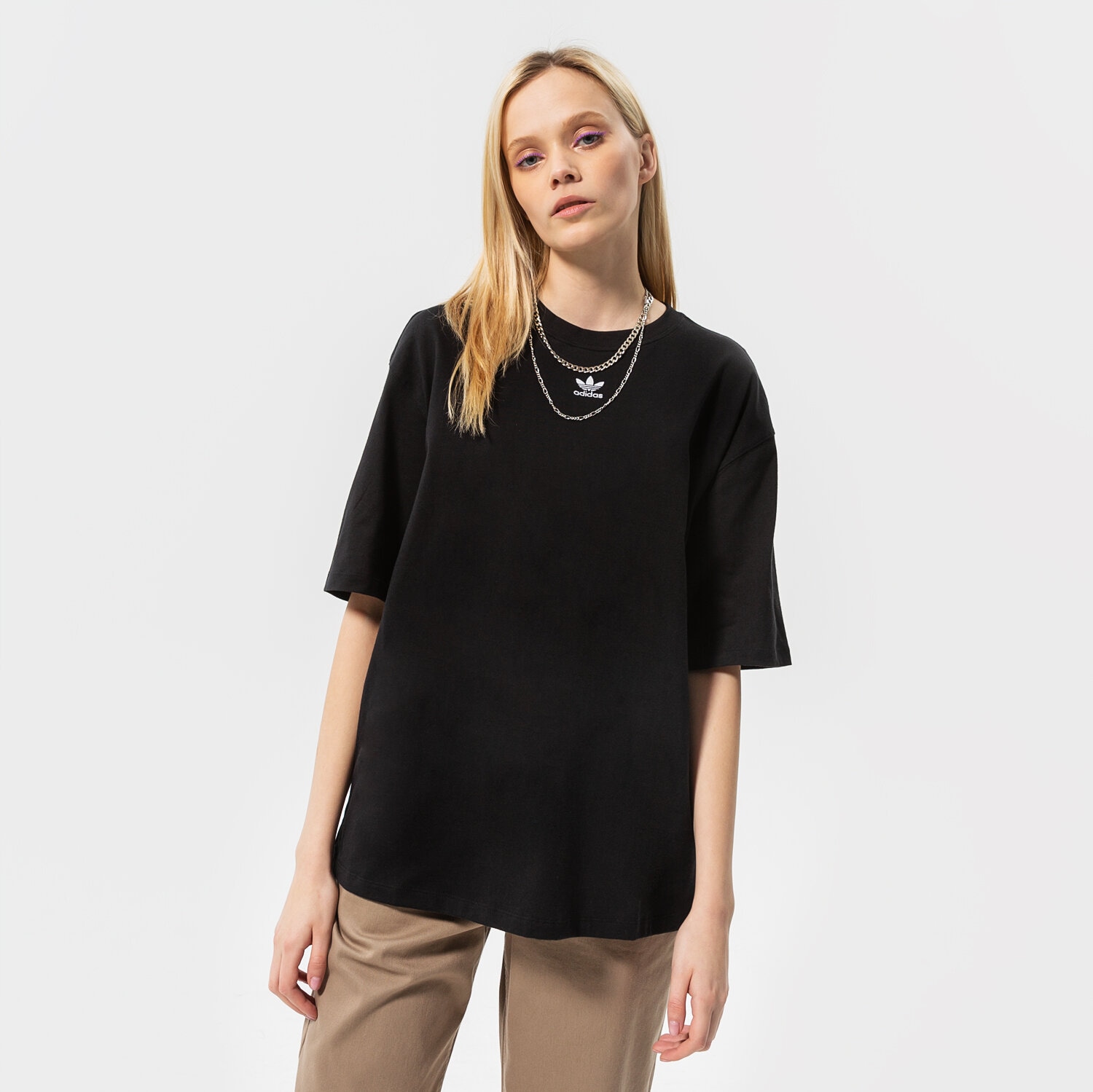 Koszulka, t-shirt damski ADIDAS ESSENTIAL OVERSIZED T SHIRT GN4784 CZARNY