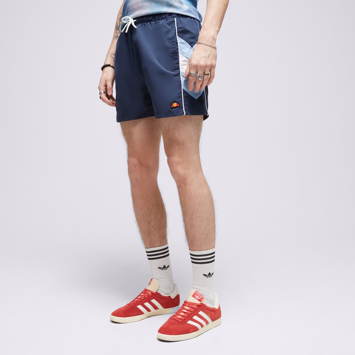 Krótkie spodenki, szorty męskie ELLESSE SZORTY SANNO SWIM SHORT NAVY SHM14220429 GRANATOWY