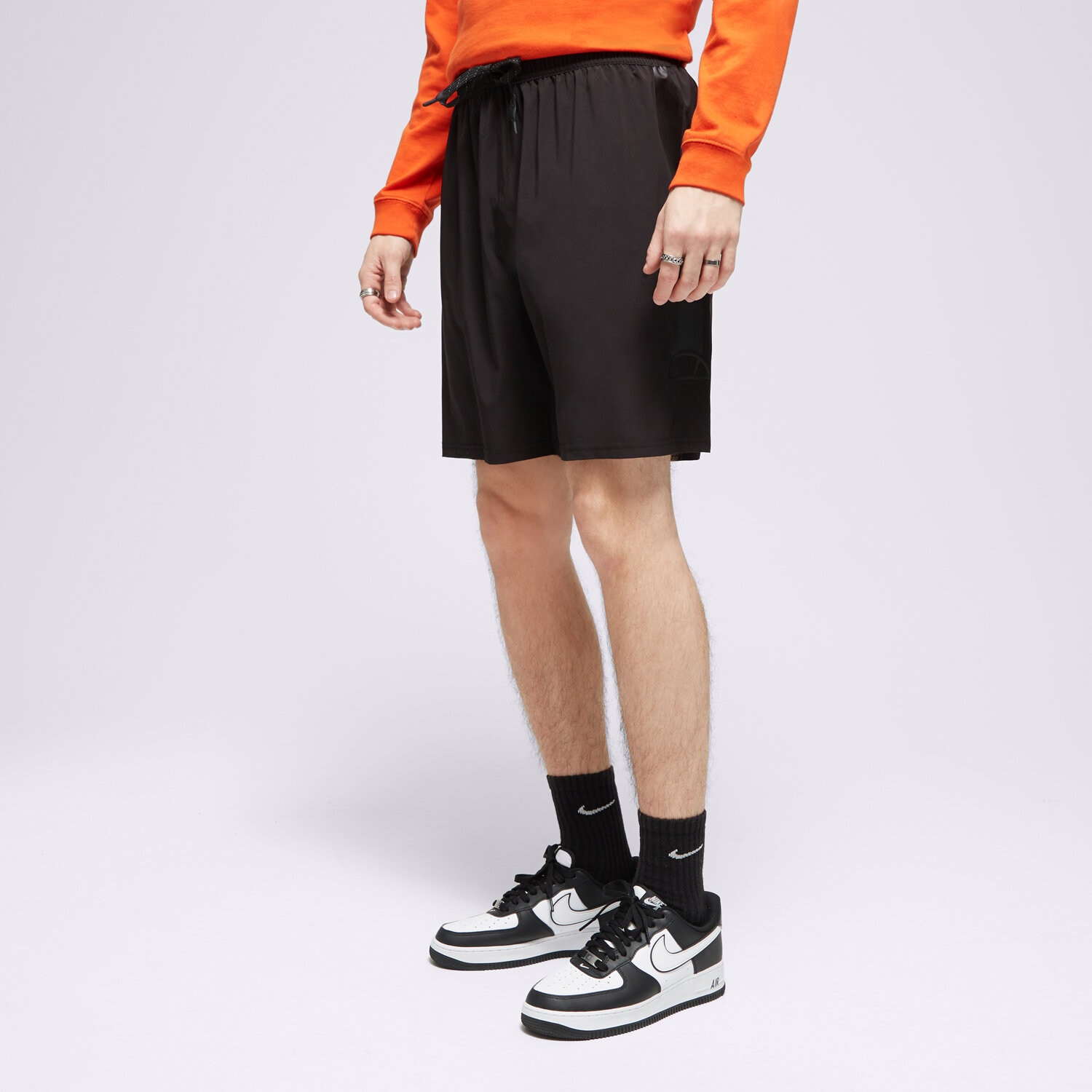 Krótkie spodenki, szorty męskie ELLESSE SZORTY BAGGINI SHORT BLK SXM13809011 CZARNY
