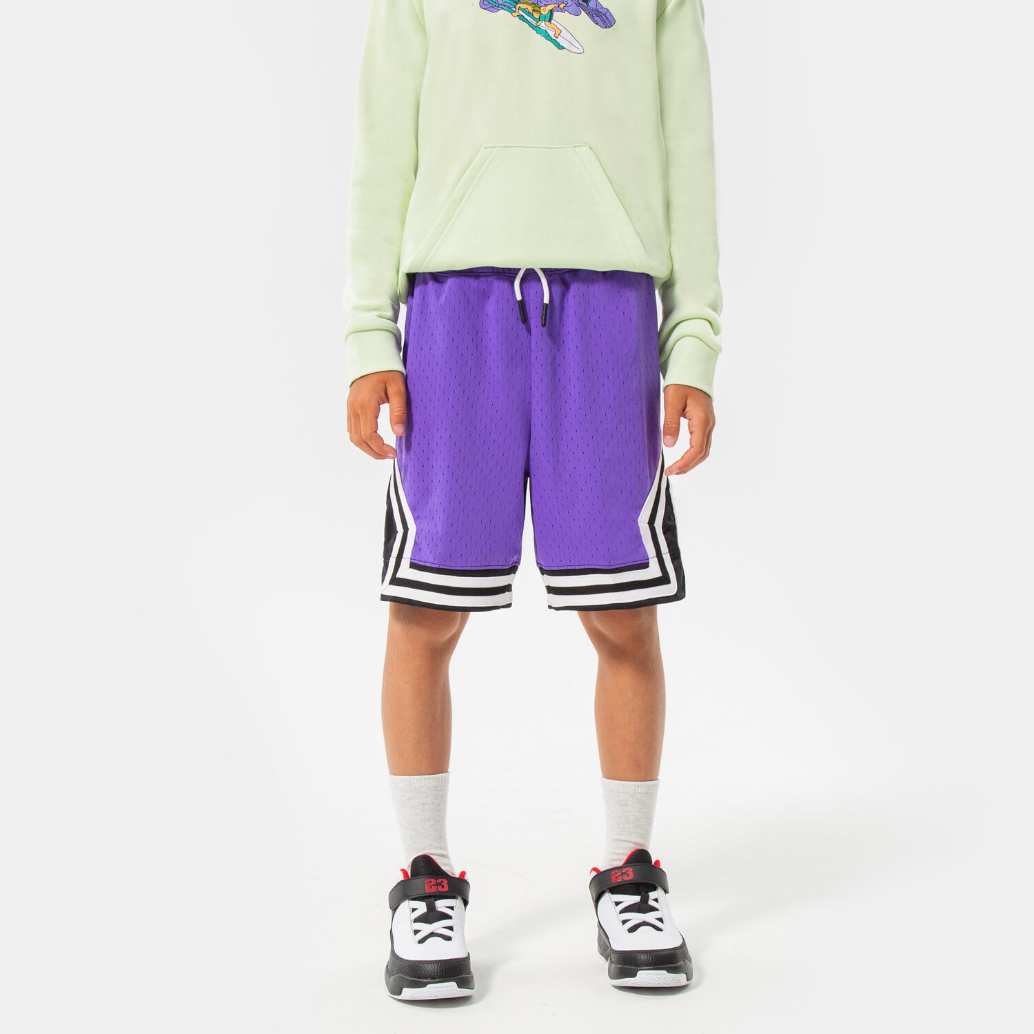 JORDAN SZORTY AIR DIAMOND SHORT BOY 95B136-P0Q FIOLETOWY