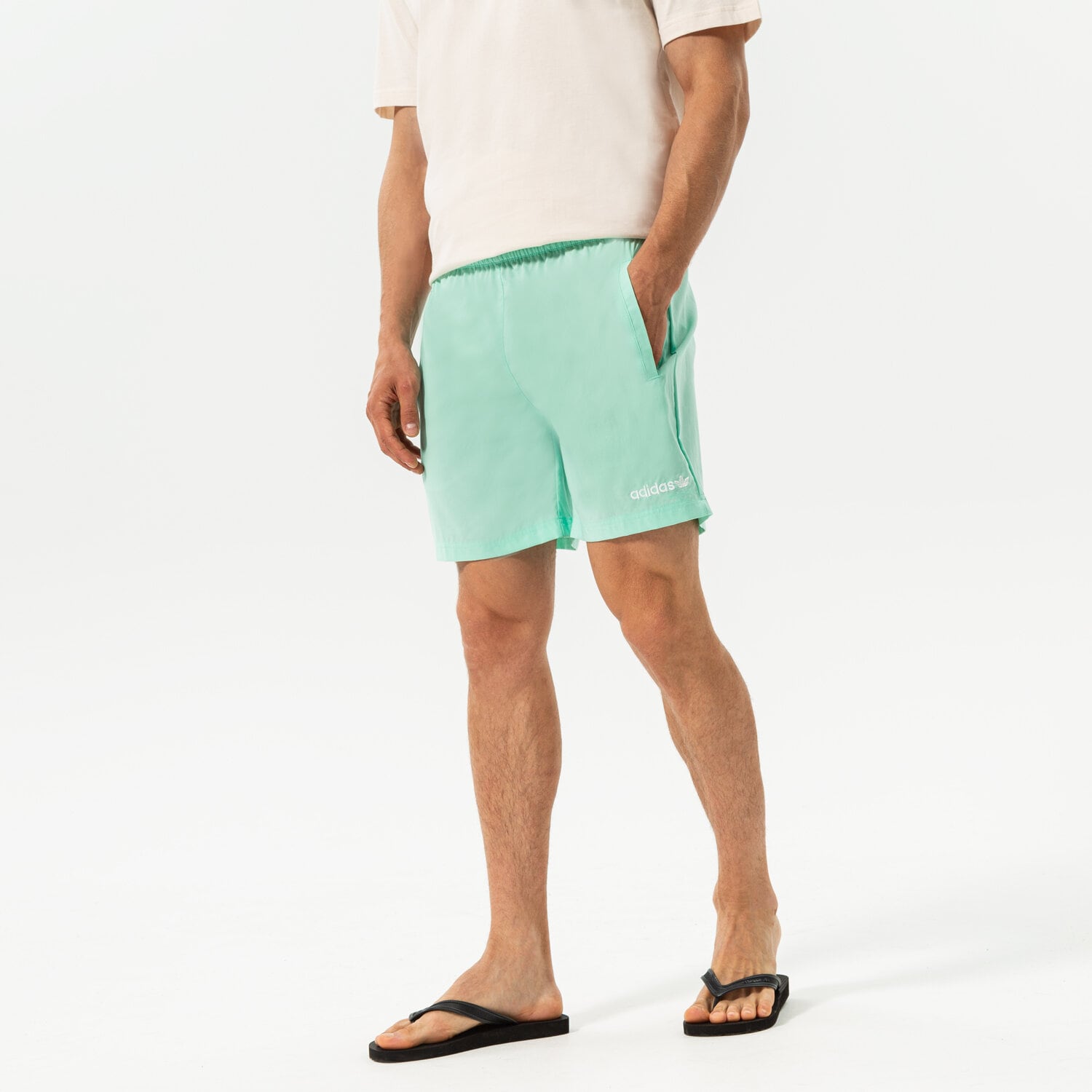 Krótkie spodenki, szorty męskie ADIDAS SZORTY SWIMSHORT HR7902 NIEBIESKI