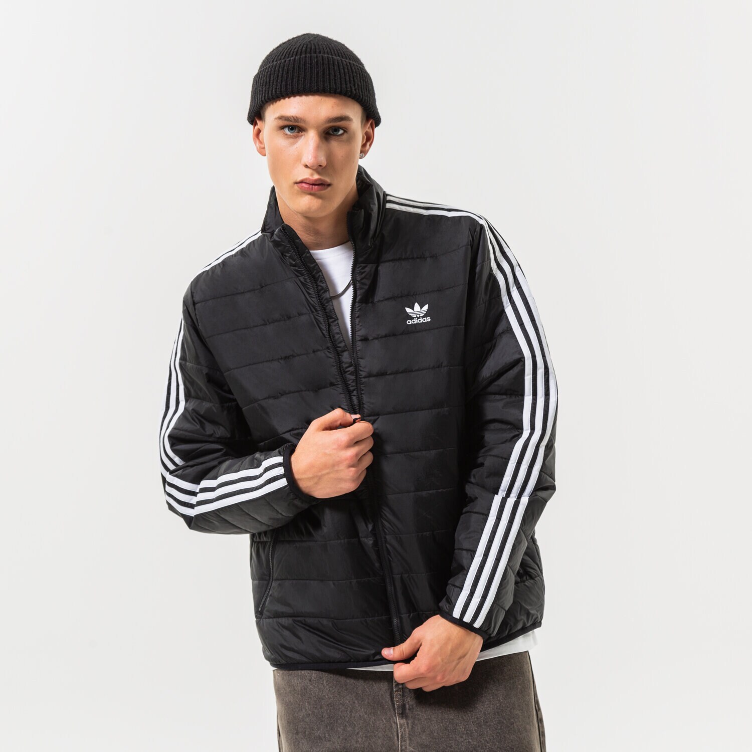 Kurtka zimowa męska ADIDAS KURTKA ZIMOWA PADPUFF STAND HL9212 CZARNY