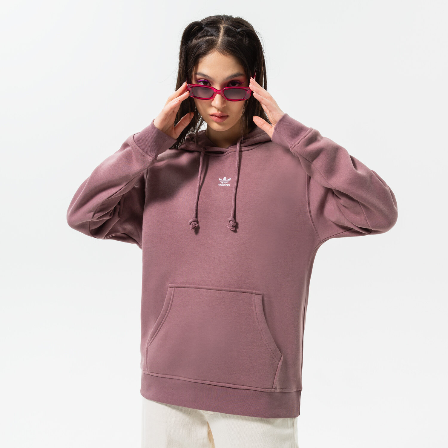 Bluza damska ADIDAS BLUZA Z KAPTUREM HOODIE HJ7858 RÓŻOWY